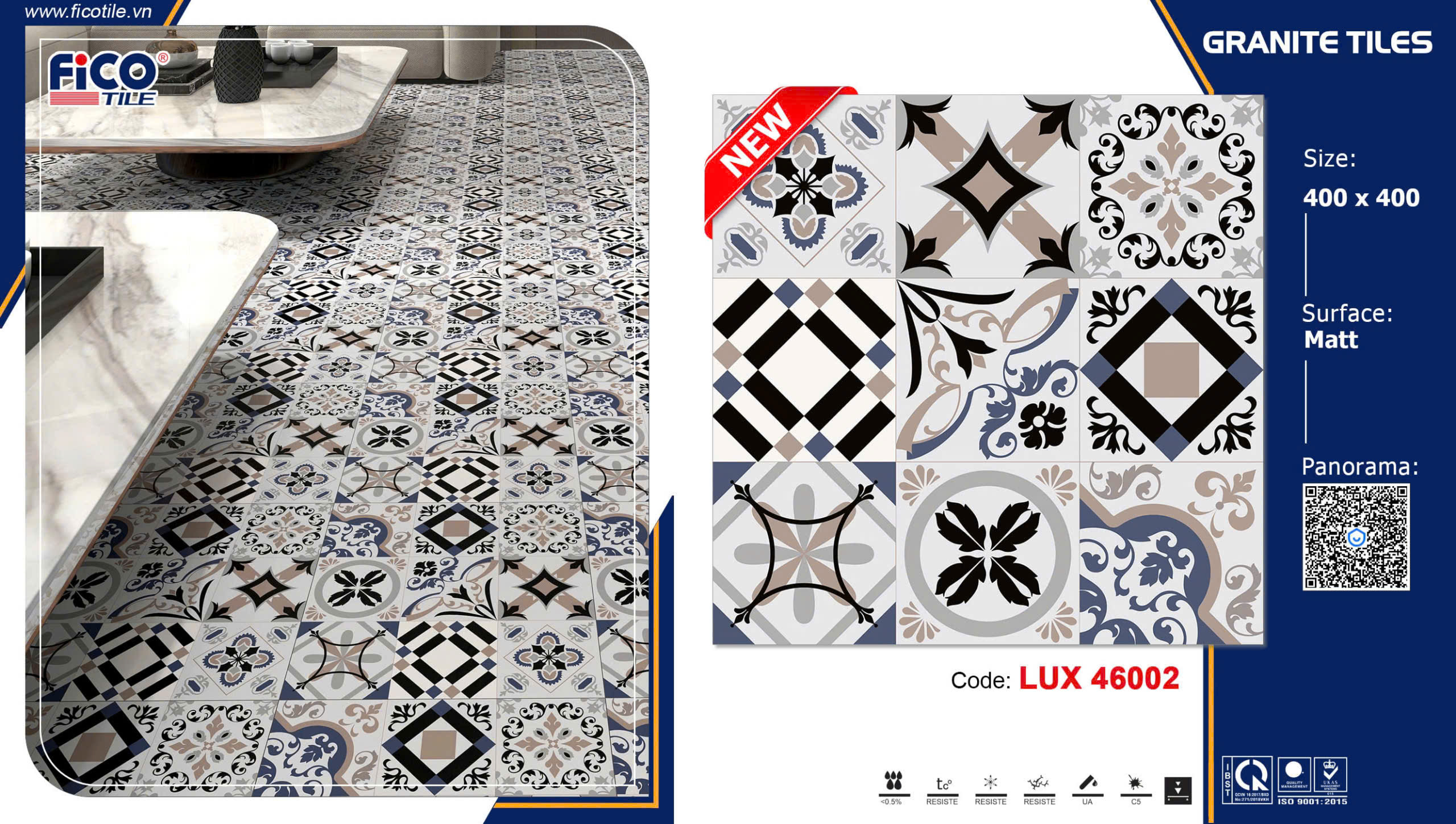 Gạch Lát Sân Vườn 40x40cm -5698