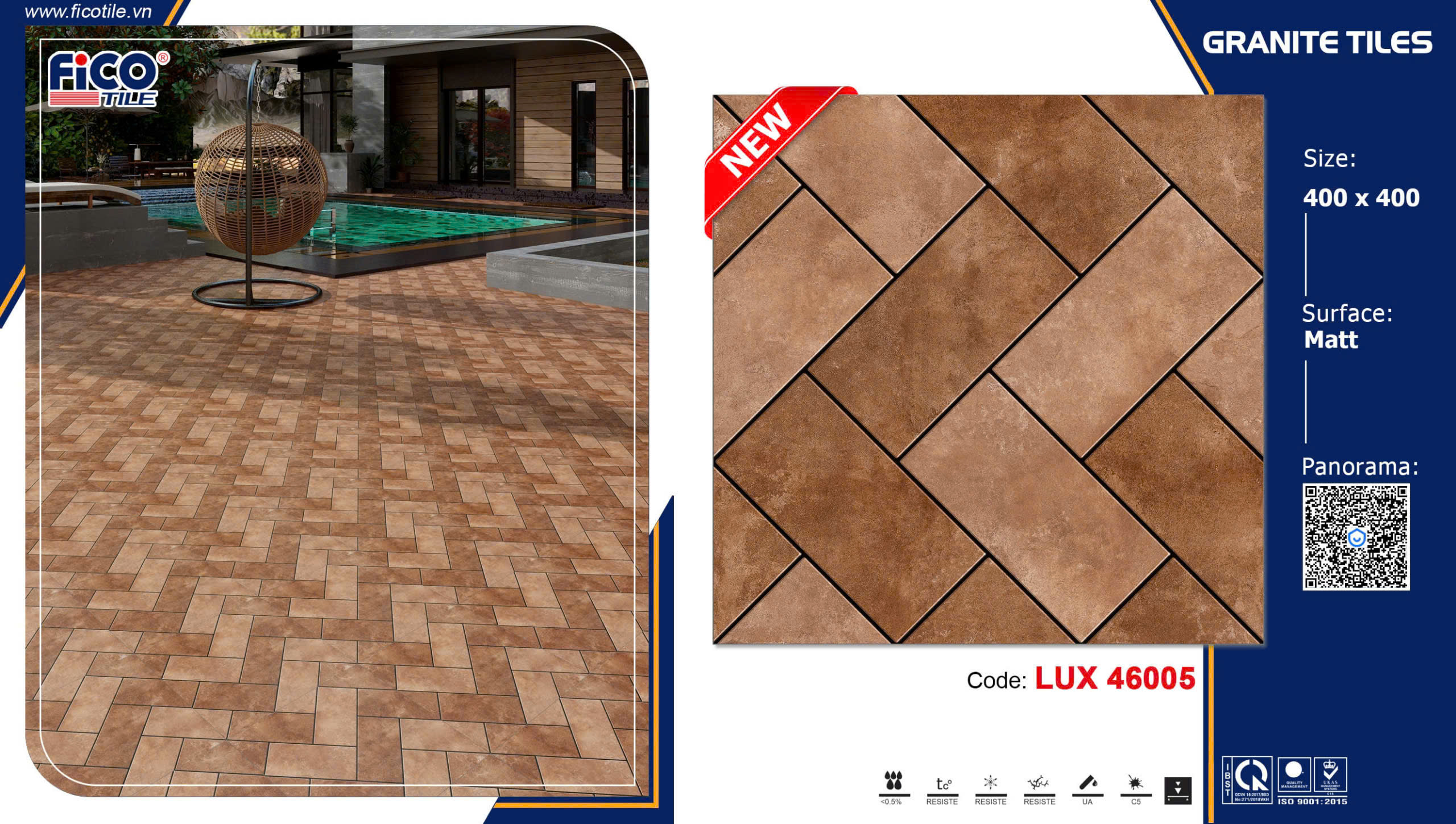 Gạch Lát Sân Vườn 40x40cm -5695