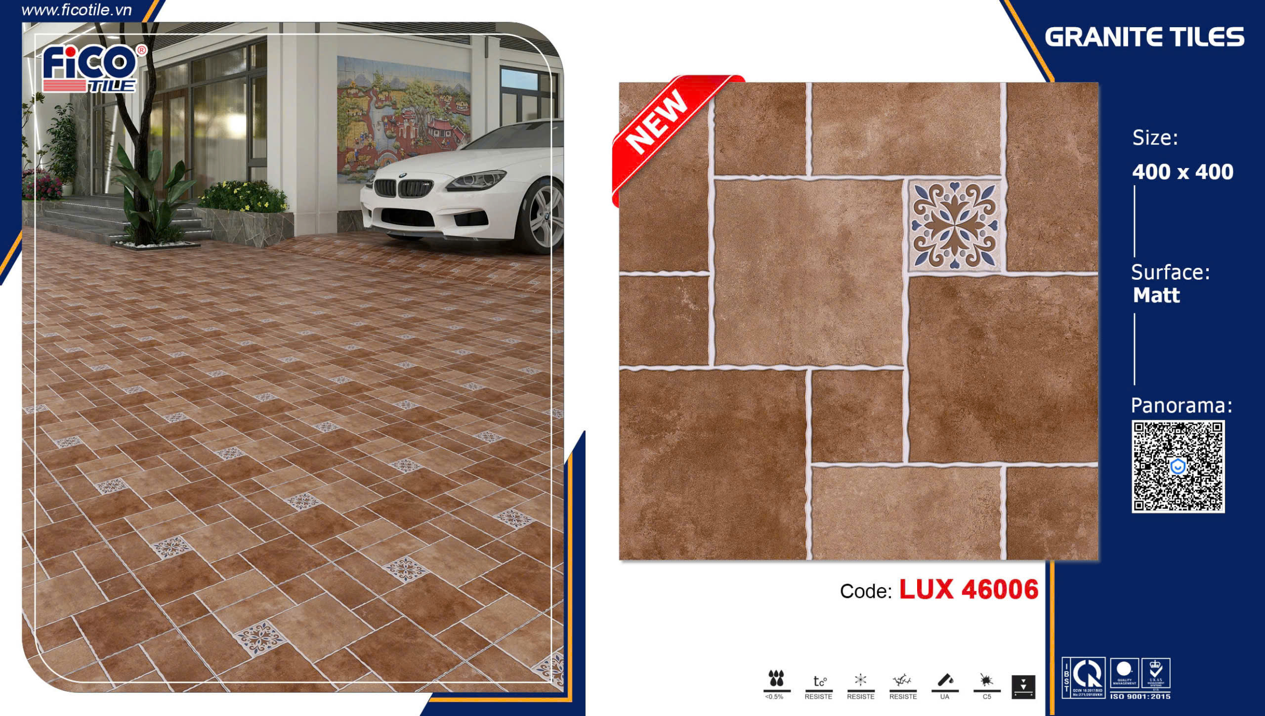 Gạch Lát Sân Vườn 40x40cm -5696