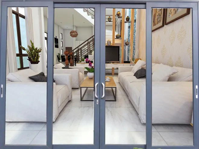 Cửa đi nhôm kính XingFa Việt Nam mở trượt lùa-2855