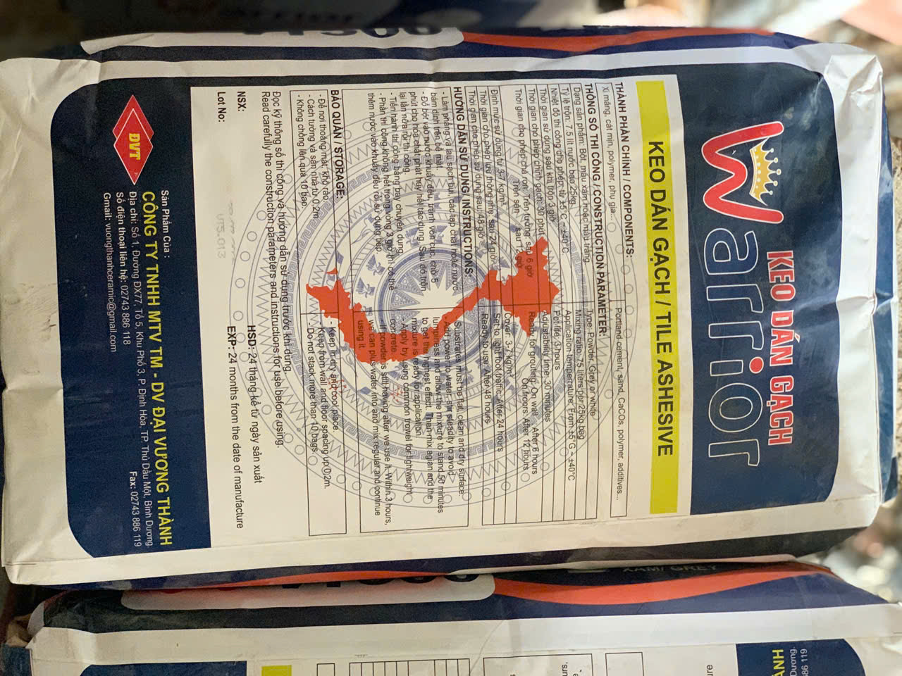 Keo Dán Gạch Warrior 20kg-3434