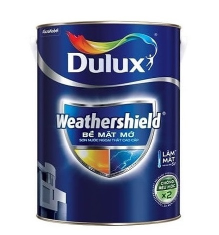 Sơn nước Dulux WeatherShield ngoại thất mờ BJ9 5 Lít-2513
