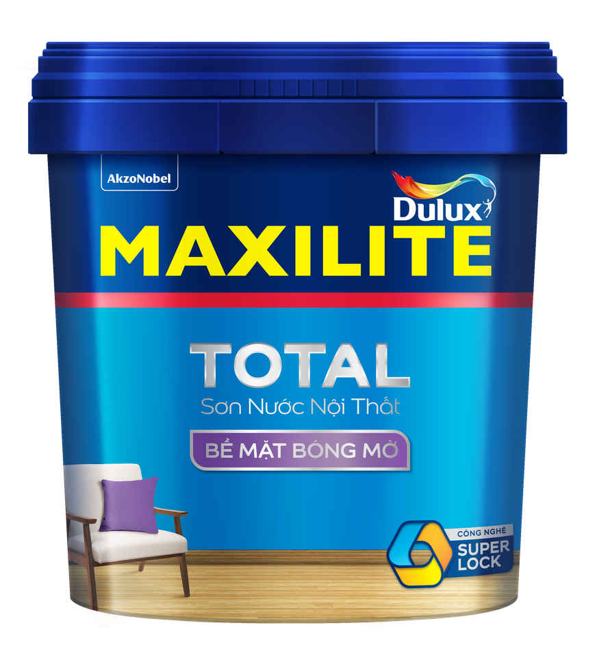 Sơn nước Maxilite Total nội thất, bề mặt mờ 30CB 15 Lít-2539