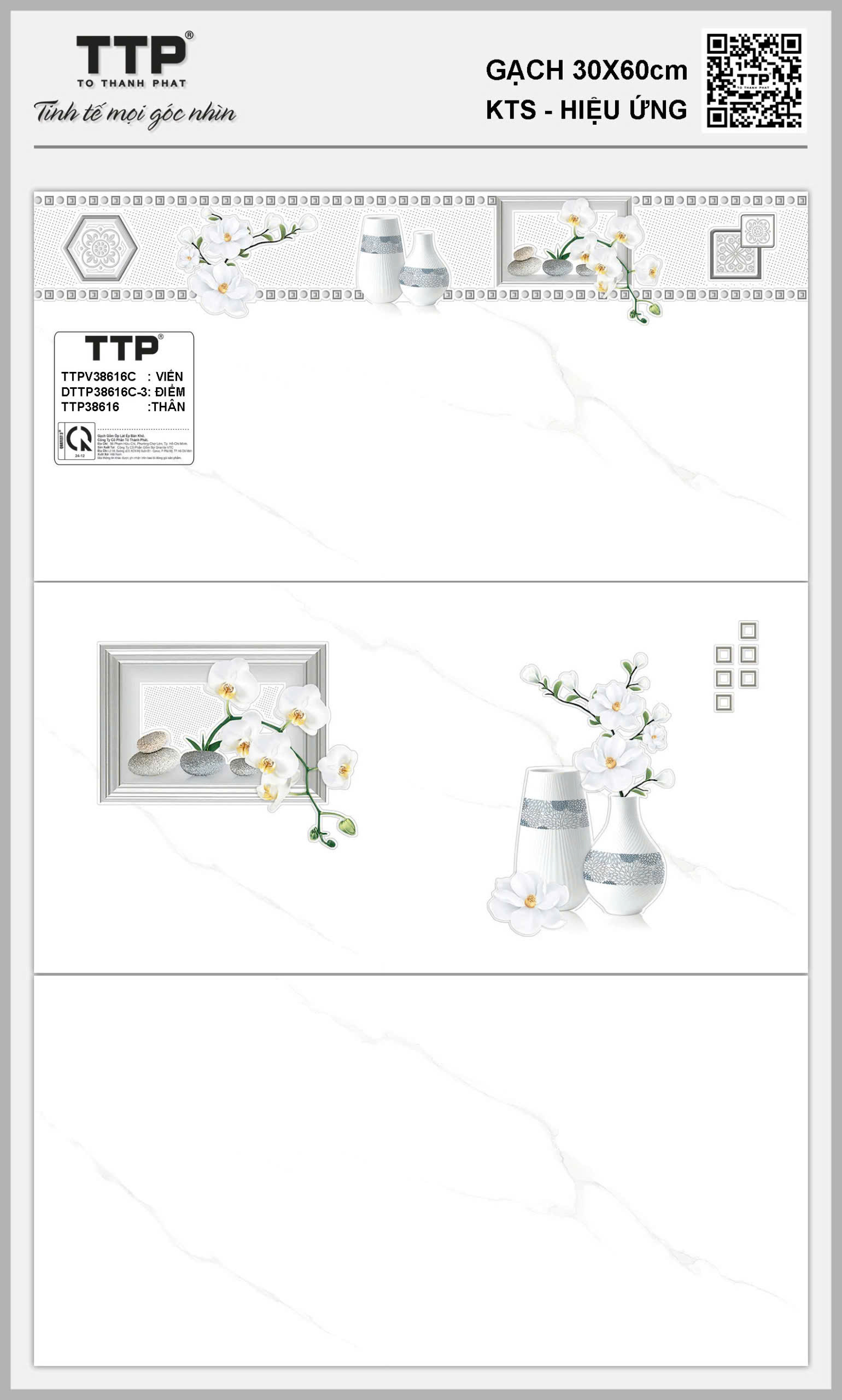 Gạch Ôp Tường 30x60cm thân-viền-5743