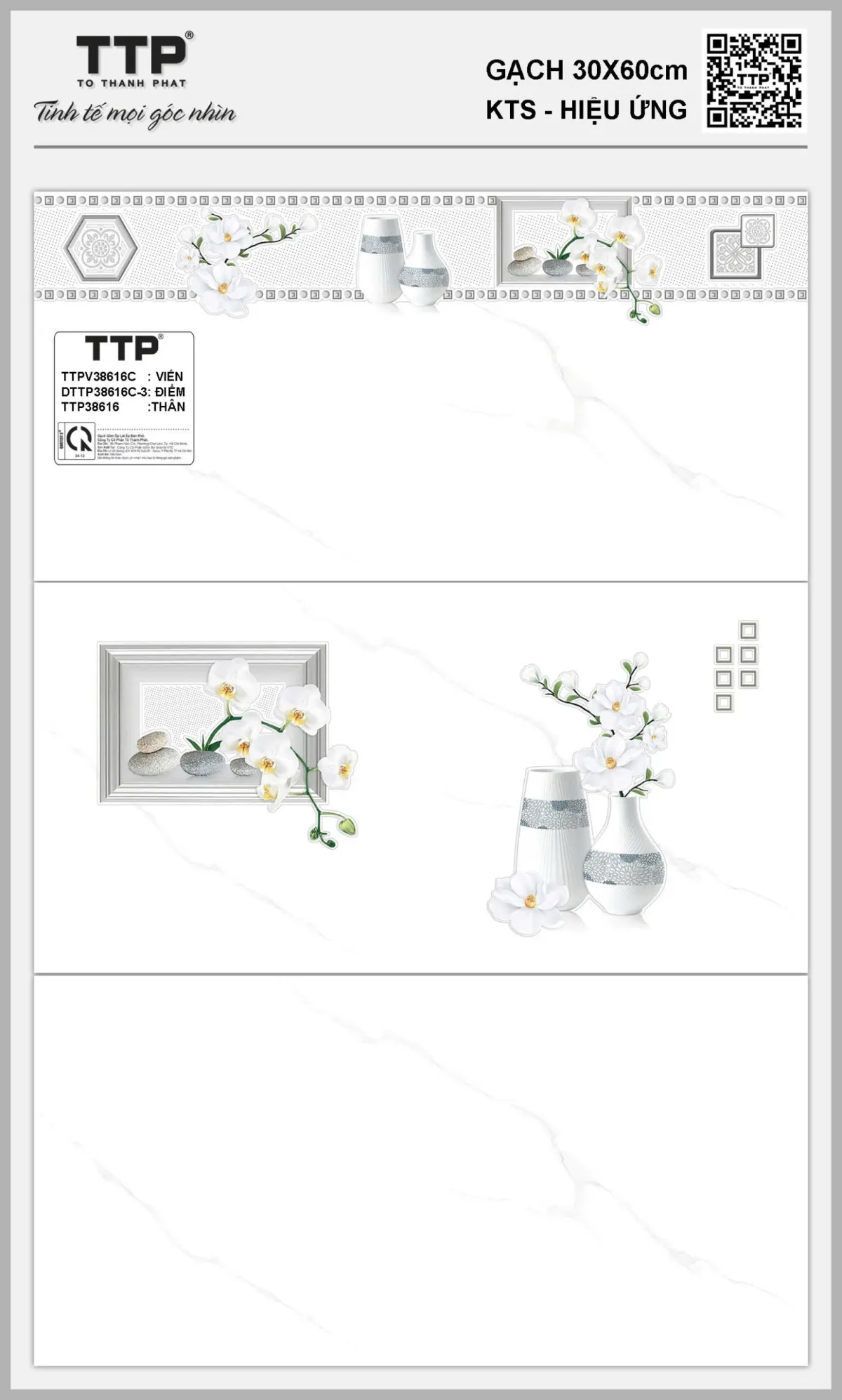 Gạch Ôp Tường 30x60cm thân-viền-5743