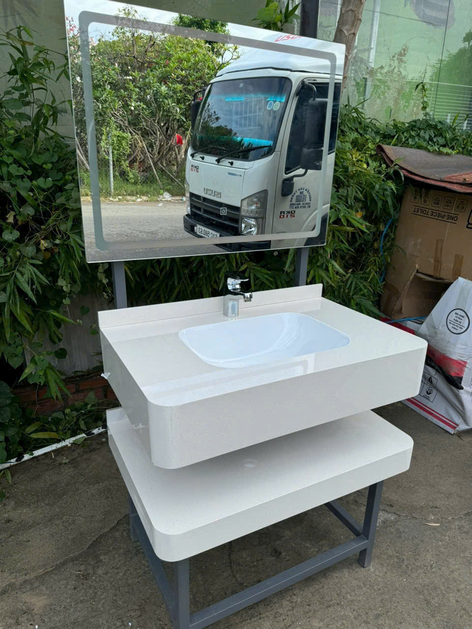 Bàn Đá LaVaBo 70cmx44cm -4373