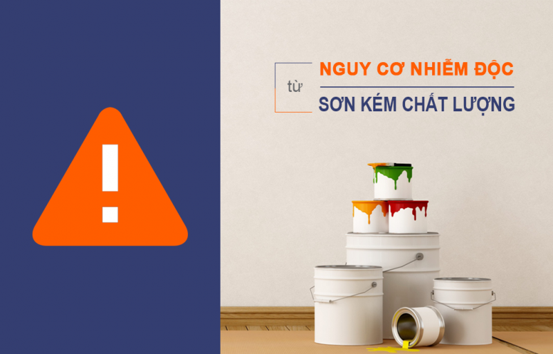 Các thành phần hóa học trong sơn nước có thể gây nguy hiểm